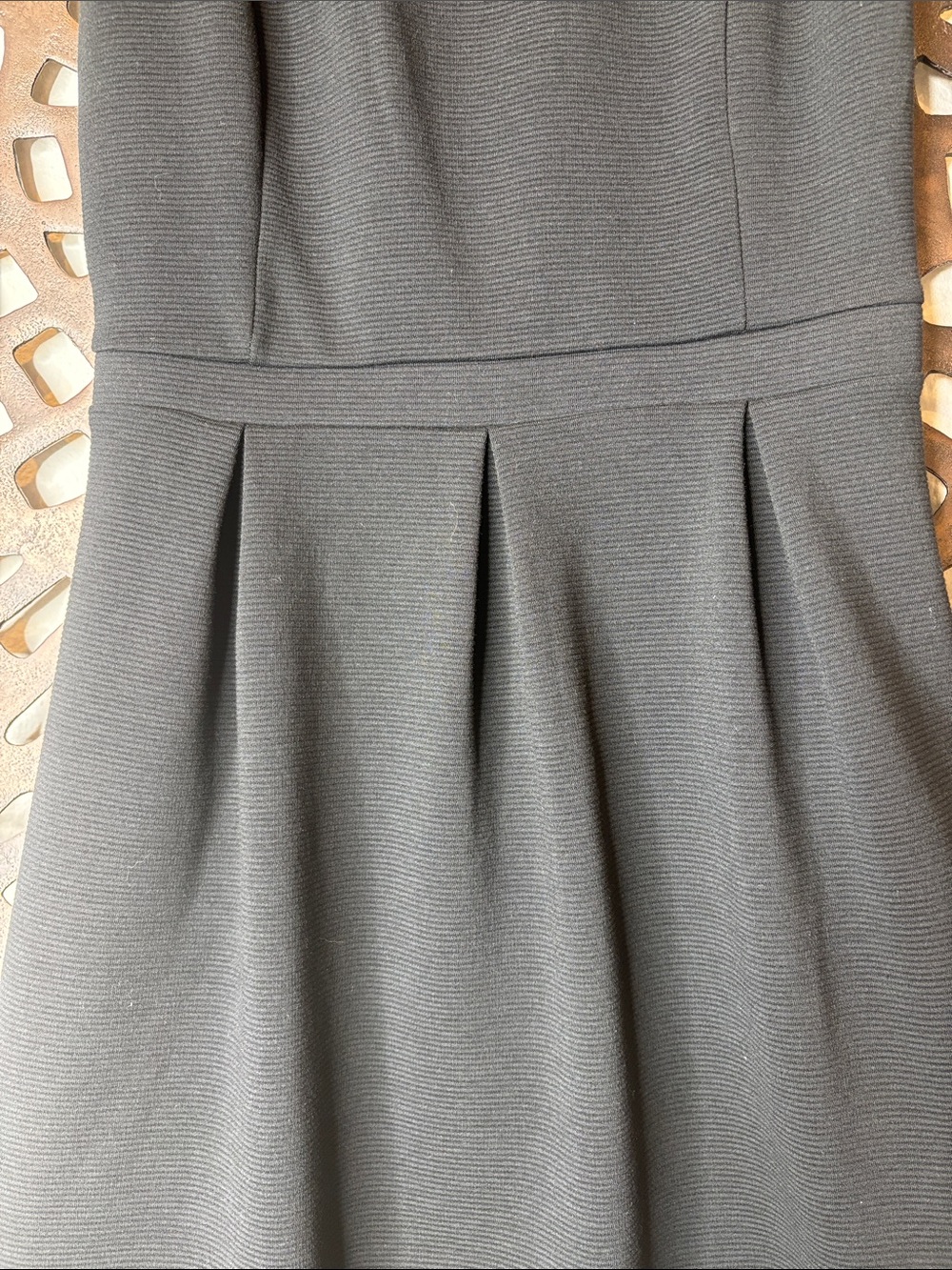 🖤Madewell Pleated Midi Dress Womens 4 Black Sleeveless Cocktail Party Wedding🖤 - Picture 2 of 12